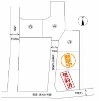 松山市山越2丁目43-1 松山市山越 5号地の区画図