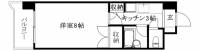 松山市祝谷東町 オクタワーズ松山道後 の間取り