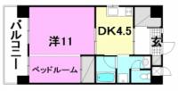 松山市千舟町6丁目 パークハイツ千舟 の間取り