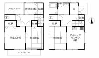 松山市南持田町 松山市南持田町 一戸建 の間取り