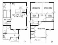 松山市北斎院町 松山市北斎院町 一戸建 の間取り