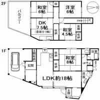 松山市北斎院町 松山市北斎院町 一戸建 の間取り