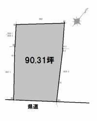 松山市松ノ木1丁目 松山市松ノ木  の区画図