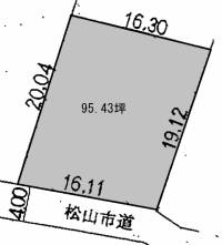 松山市東野5丁目 松山市東野  の区画図