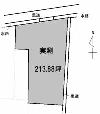 松山市西長戸町 松山市西長戸町  の区画図