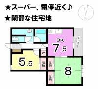 松山市岩崎町１丁目 シャンボール岩崎町 の間取り