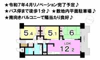 松山市室町２丁目 サンシティ市駅南 の間取り