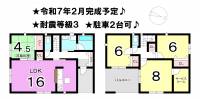 松山市三町２丁目 松山市三町 一戸建 1号棟の間取り