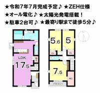 松山市北梅本町 松山市北梅本町 一戸建 1号棟の間取り