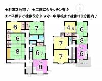 松山市梅田町 松山市梅田町 一戸建 の間取り