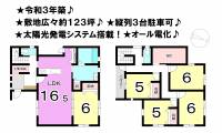 松山市北斎院町 松山市北斎院町 一戸建 の間取り