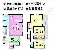 松山市北斎院町 松山市北斎院町 一戸建 の間取り