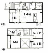 東温市田窪2155-34 東温市田窪 一戸建 田窪C号地の間取り