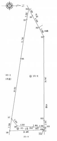 松山市福音寺町371番8 松山市福音寺町 の区画図