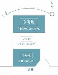 伊予郡砥部町千足87番 伊予郡砥部町千足 ３号地の区画図