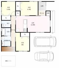 松山市北斎院町256 松山市北斎院町 一戸建 8号地の外観