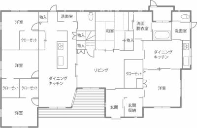 株 Sensibleの住宅実例 家族のこだわりが詰まった人が集まる平屋の家 愛媛の家