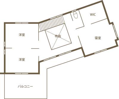 家を楽しむことをまじめに考えた Tanosimuの家 2F間取り図